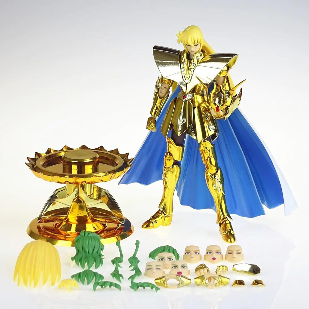 In-Stock CS Model Saint Seiya Myth Cloth EX Virgo Shaka Knights of the Zodiac Anime 24K Metal Armor Action Figure Collection Toy 1