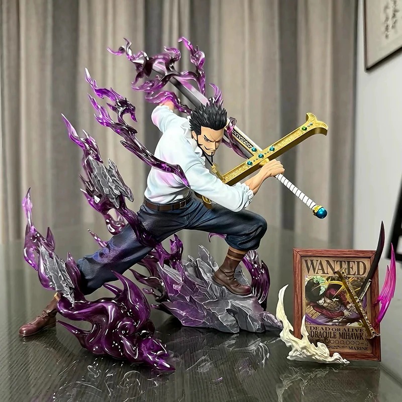 Figurine Mihawk Dracule – One Piece – 35 cm (avec épée)