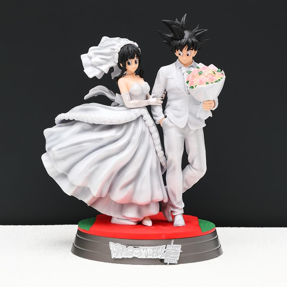 Figurines Dragon Ball Z Goku et Chichi Mariage