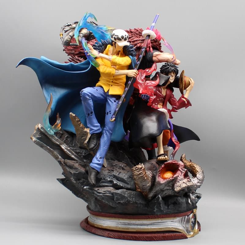 Figurine One Piece Trois Capitaines Luffy Trafalgar Law Kidd – Image 3